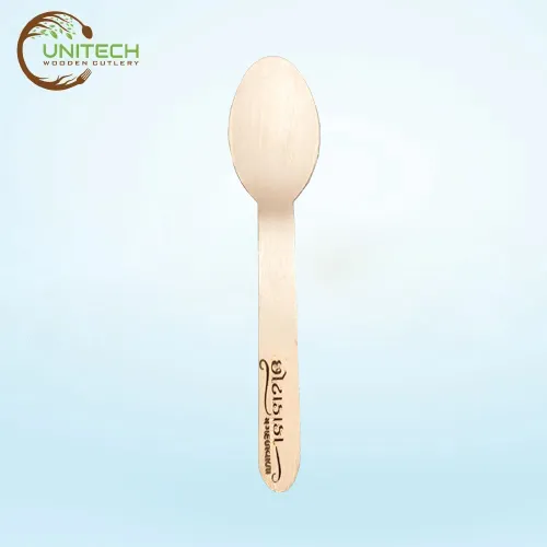 Hot Stamp Customized Wooden Spoon - Unitech Wooden Cutlery