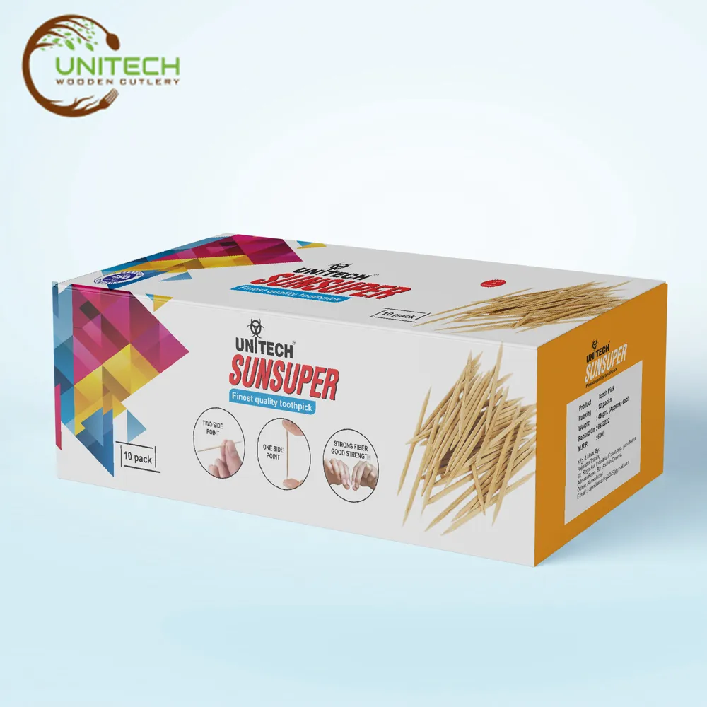 Sun Super Toothpick - Unitech Wooden Cutlery