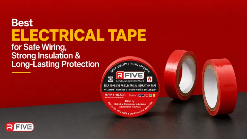 Best Electrical Tape for Safe Wiring, Strong Insulation & Long-Lasting Protection - R Five Industries