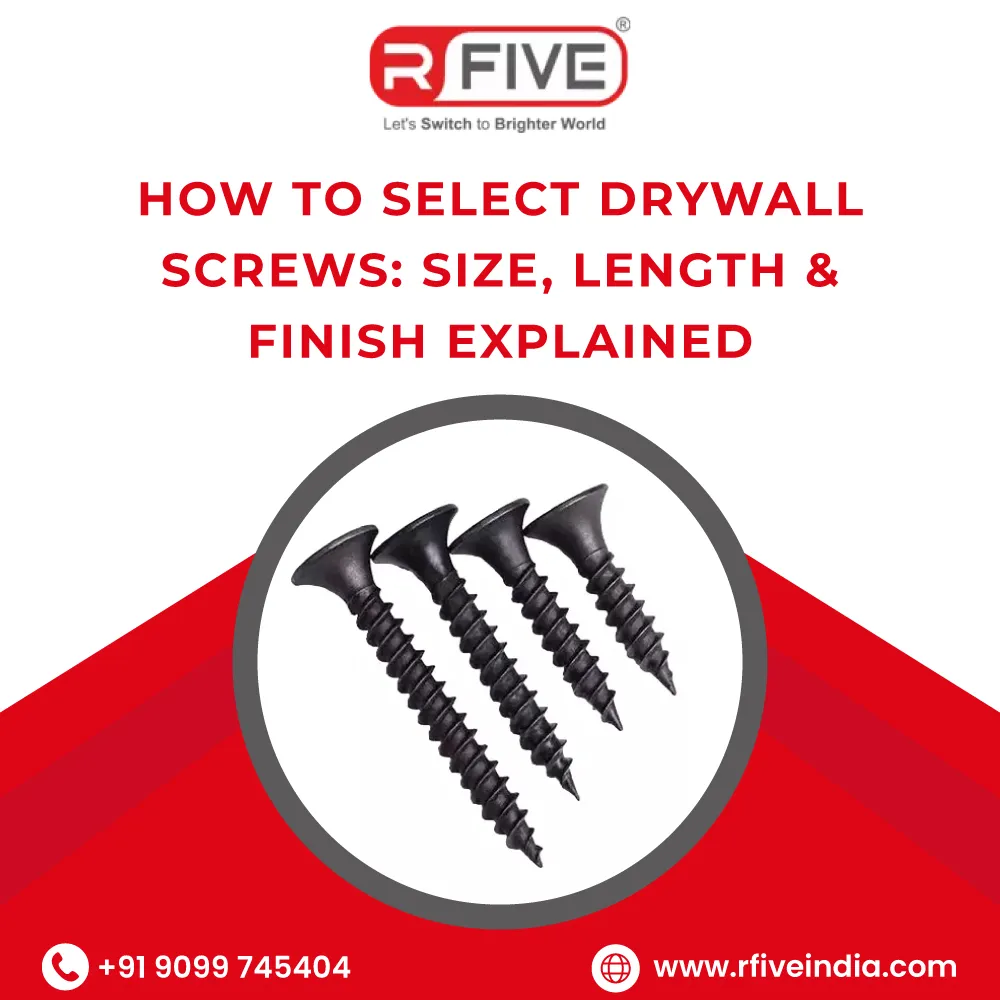 How to Select Drywall Screws: Size, Length & Finish Explained